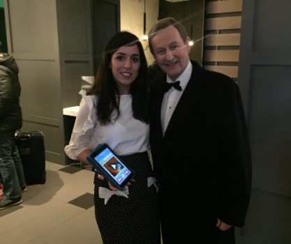 Lisa Marie with An Taoiseach
